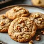 Close-up of banana cake mix cookies on a clean background