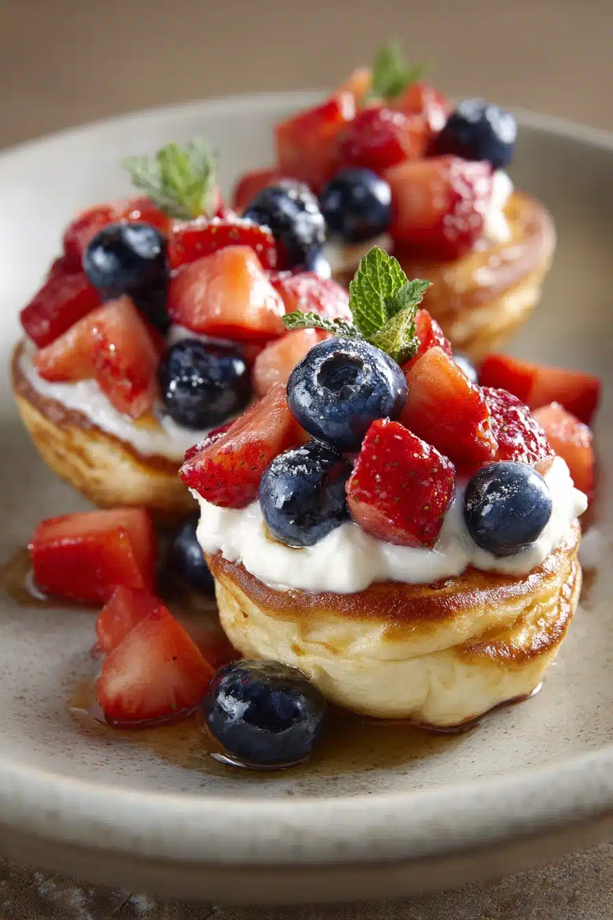 Close-up of golden brown pancake poppers with syrup drizzled on top, perfect for an easy breakfast.