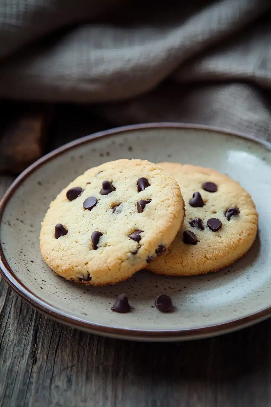 Close-up of shortbread cookies with chocolate on a clean background