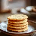 Close-up of thin and crispy cookies on a clean background